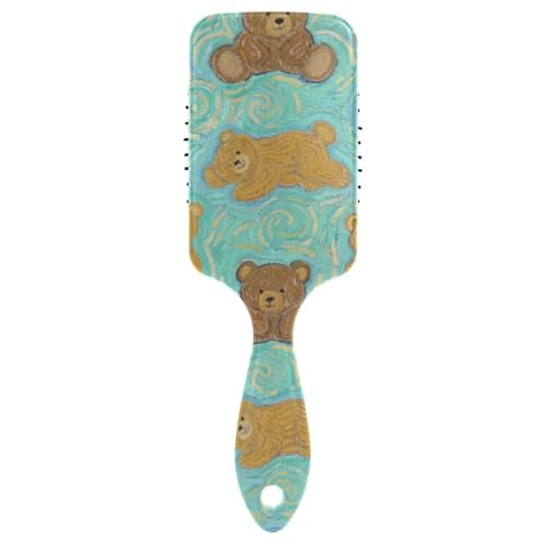 Green Bear Art Painting Smooth Brush for Men Designed scalp massager brush for thin hair with Ergonomic handle cepillo para cabello rizado Green Bear Art Painting Smooth Brush for Men Designed scalp massager brush for thin hair with Ergonomic handle cepillo para cabello rizado von EtherSpher