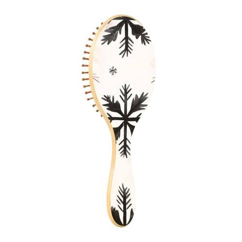 Haarbürste aus Holz, Schwarz, Prinzessin, Büffel, kariert, Schneeflocken, Weihnachts-Paddel-Haarbürste für Frauen, Holzhaarbürsten für Frauen, Massagebürste Haarbürste aus Holz, Schwarz, Prinzessin, Büffel, kariert, Schneeflocken, Weihnachts-Paddel-Haarbürste für Frauen, Holzhaarbürsten für Frauen, Massagebürste von EtherSpher