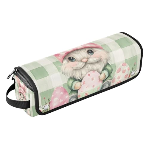 Hair Tools Reisetasche mit hitzebeständigem Pad, Heizwerkzeug, Reisetasche, Organizer für Glätteisen, Lockenstab, Haartrockner, Pfirsichgrün, Büffel, kariert, Hasenzwerge, Eier, Ostern, 1 Haar, Hair Tools Reisetasche mit hitzebeständigem Pad, Heizwerkzeug, Reisetasche, Organizer für Glätteisen, Lockenstab, Haartrockner, Pfirsichgrün, Büffel, kariert, Hasenzwerge, Eier, Ostern, 1 Haar, von EtherSpher