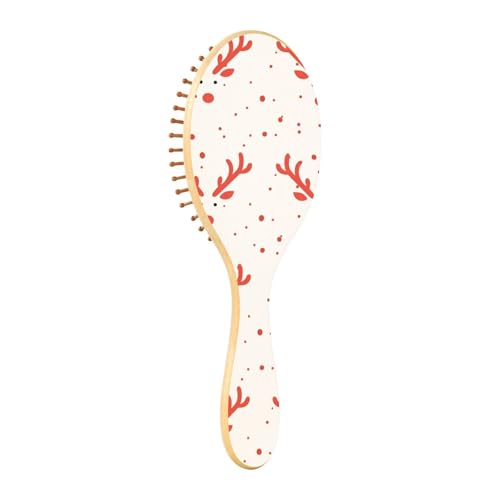 Holzbürste Cartoon Rentier Weihnachten Paddel Haarbürste für Frauen Holzhaarbürste für Frauen Holzmassage Haarbürste von EtherSpher