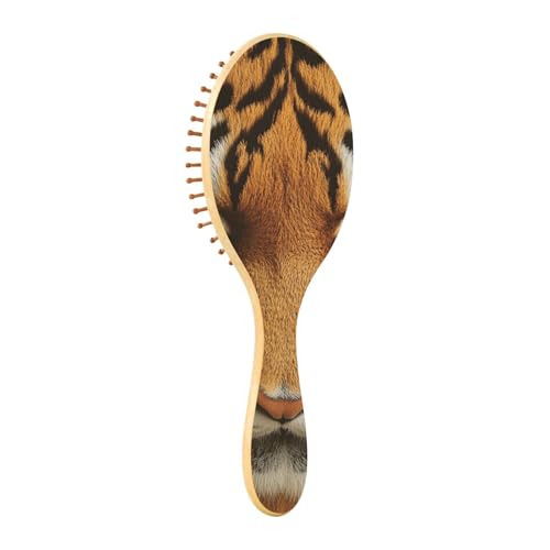 Holzhaarbürsten, Tiger-Hautstruktur, Paddelbürste für feines Haar, Holzhaarbürsten für Frauen, Massage-Haarbürste aus Holz von EtherSpher