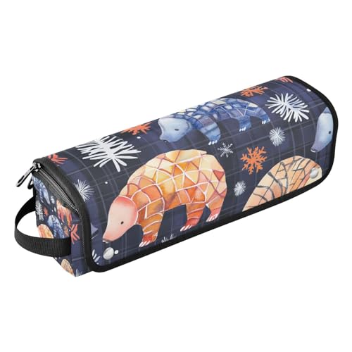 Hot Hair Tools Reisetasche mit Eisenmatte, wasserdicht, flacher Lockenstab, Reise-Organizer für Glätteisen, Glätteisen, Lockenstäbe, bunte Pangoline, Büffel, kariert, Schneeflocken, Weihnachtshaar Hot Hair Tools Reisetasche mit Eisenmatte, wasserdicht, flacher Lockenstab, Reise-Organizer für Glätteisen, Glätteisen, Lockenstäbe, bunte Pangoline, Büffel, kariert, Schneeflocken, Weihnachtshaar von EtherSpher