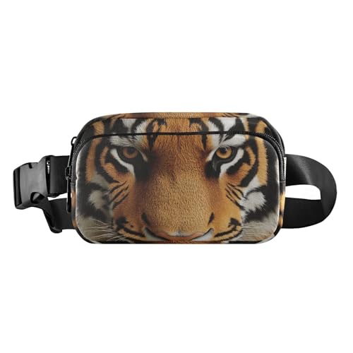 Modische Gürteltasche mit Tiger-Hautstruktur, für Herren und Damen, große Kapazität, Bauchtasche mit verstellbarem Gurt für Reisen, Laufen, Wandern, Tiger-Hauttextur, 1 size von EtherSpher