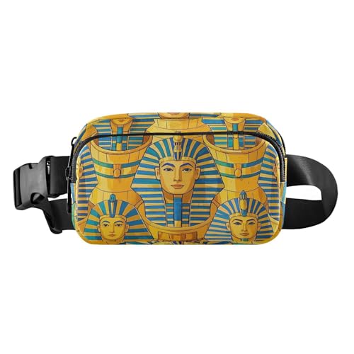Niedliche Cartoon-Pharao, trendige Bauchtasche für Männer und Frauen, Mehrzweck-Crossbody-Pass-Tasche mit verstellbarem Riemen für Reisen, Fitnessstudio, Arbeit, Niedlicher Cartoon-Pharao, 1 size von EtherSpher