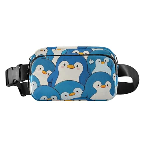Niedliche Cartoon-Pinguin-Gürteltasche für Männer und Frauen, Mini-Brustgürtel, Bauchtasche mit verstellbarem Gurt für Reisen, Fitnessstudio, Arbeit, Niedlicher Cartoon-Pinguin, 1 size von EtherSpher