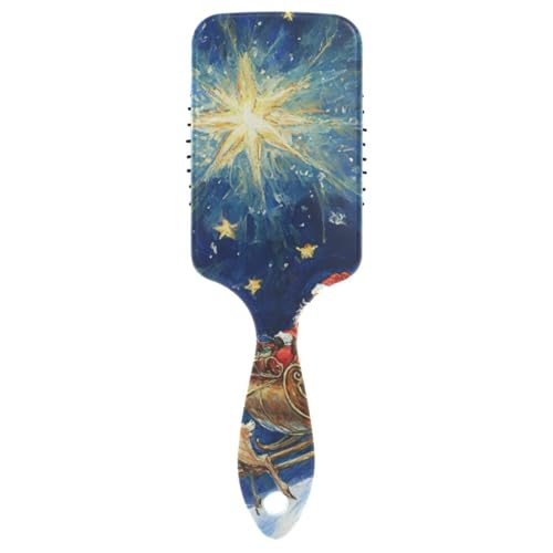 Niedlicher Kamm für Haare mit Cartoon-Motiv "Merry Christmas Event", Kopfhautmassagegerät für dünner werdendes Haar, mit ergonomischem Griff, Cepillo para pelo rizado von EtherSpher