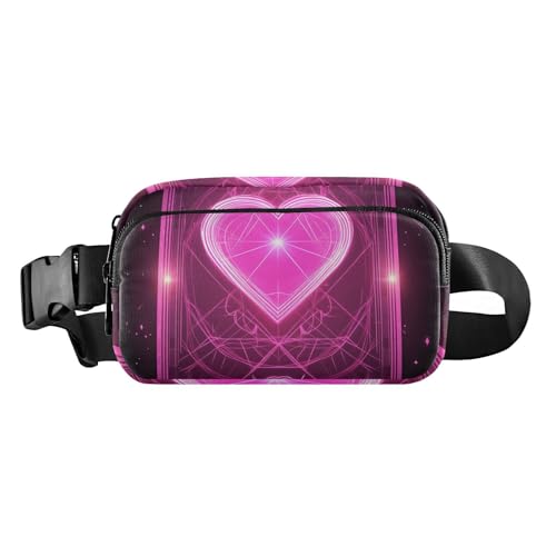 Peach Mystic Tarot astrologische Liebe, trendige Bauchtasche für Damen und Herren, große Kapazität, Laufgürteltasche, Hüfttasche mit verstellbarem Gurt für Reisen, Laufen, Wandern, Pfirsich-mystisches von EtherSpher