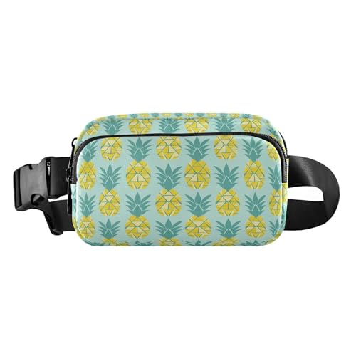 Pineapple Chartreuse trendige Bauchtasche für Herren und Damen, Mehrzweck-Crossbody-Pass-Tasche mit verstellbarem Gurt, für Workout, Laufen, Wandern, Ananas Chartreuse, 1 size von EtherSpher