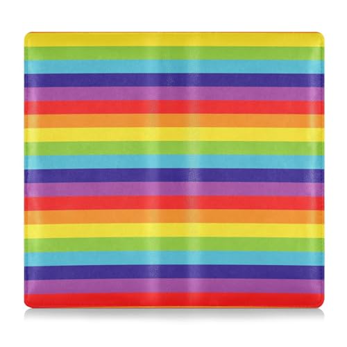 Rainbow Digital Papers Leder Auto Registrierung & Versicherungskartenhalter Fahrzeug Handschuhfach Organizer für jedes Auto, LKW, Motorrad, Anhänger oder Boot von EtherSpher