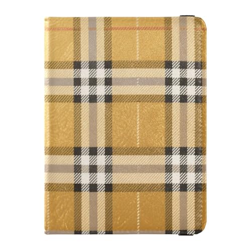 Reisepass- und Impfkartenhalter aus kariertem Leder, Schwarz / Weiß / Gold, kariert, für Reisen, Brieftasche, Kombi, Reisepasshülle, Combo mit Impfkartenfach für Damen, leicht Reisepass- und Impfkartenhalter aus kariertem Leder, Schwarz / Weiß / Gold, kariert, für Reisen, Brieftasche, Kombi, Reisepasshülle, Combo mit Impfkartenfach für Damen, leicht von EtherSpher
