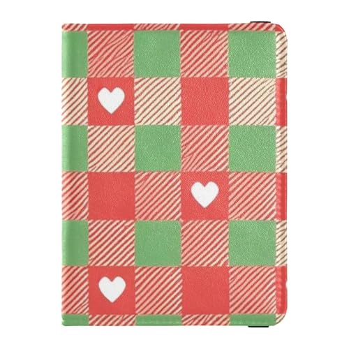Reisepasshülle aus Leder, Motiv: Merry Christmas, Rot / Grün, kariert, für Reisen, Reisedokumente, Organizer, Reisepasshülle für Damen, ultradünn, Merry Christmas rot grün Love Plaid, 1 size Reisepasshülle aus Leder, Motiv: Merry Christmas, Rot / Grün, kariert, für Reisen, Reisedokumente, Organizer, Reisepasshülle für Damen, ultradünn, Merry Christmas rot grün Love Plaid, 1 size von EtherSpher