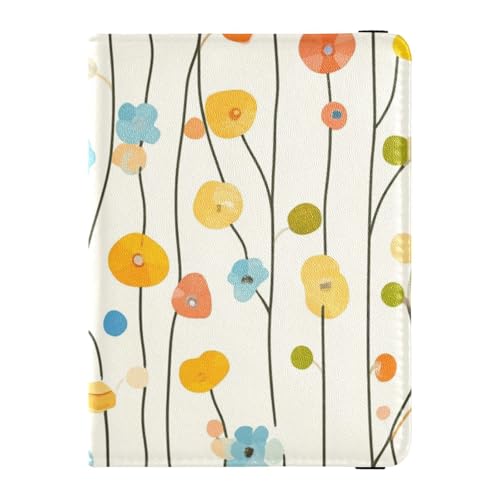 Spring Reisepasshülle mit kleinen Blumen, frisches Leder, Reisebrieftasche, Kombi-Reisepasshülle mit RFID-Blockierung, für Herren, ultradünn, Frühling kleine Blumen frisch, 1 size von EtherSpher
