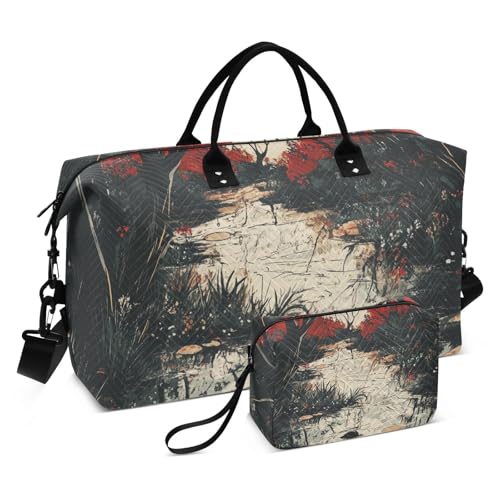 Streams Flower Trees Mysterious Decorative Travel Weekender Gear Bag Sports Gym Bag with Toiletry Bag for Trekking Foldable bolso de Mano para viajar en Avion Streams Flower Trees Mysterious Decorative Travel Weekender Gear Bag Sports Gym Bag with Toiletry Bag for Trekking Foldable bolso de Mano para viajar en Avion von EtherSpher