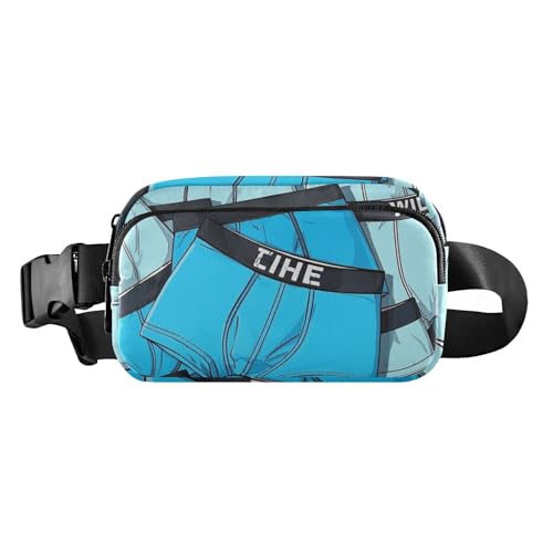 Süße Cartoon-Unterwäsche, modische Hüfttasche für Männer und Frauen, kleine Umhängetasche mit verstellbarem Riemen für Reisen, Einkaufen, Laufen, Niedliche Cartoon-Unterwäsche, 1 size von EtherSpher