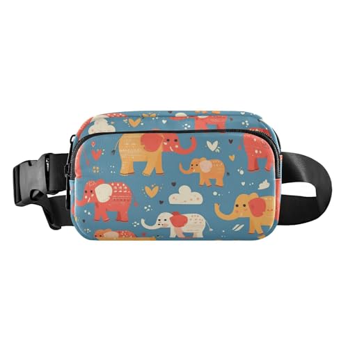 Trendige Crossbody-Tasche für Damen und Herren, wasserdicht, mit verstellbarem Gurt, für Workout, Laufen, Wandern, Burgunderrot / Elefantenblau, Burgunderrot, Elefantenblau, 1 size von EtherSpher