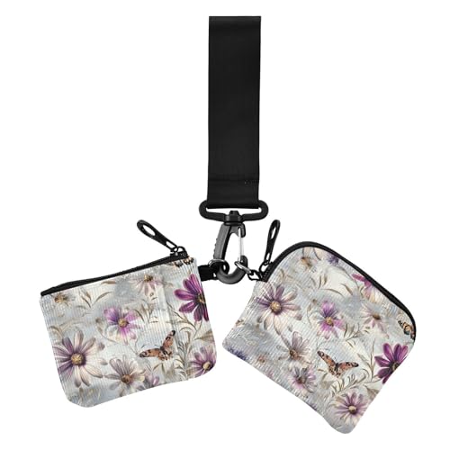 Weiße Vintage-Geldbörse mit Gänseblümchen und Schmetterlingen für Damen, große Kapazität, Ausweishalter, Schutz mit Handgelenkband, 2 Packungen, Weiße Vintage-Gänseblümchen-Schmetterlinge, 1 size Weiße Vintage-Geldbörse mit Gänseblümchen und Schmetterlingen für Damen, große Kapazität, Ausweishalter, Schutz mit Handgelenkband, 2 Packungen, Weiße Vintage-Gänseblümchen-Schmetterlinge, 1 size von EtherSpher