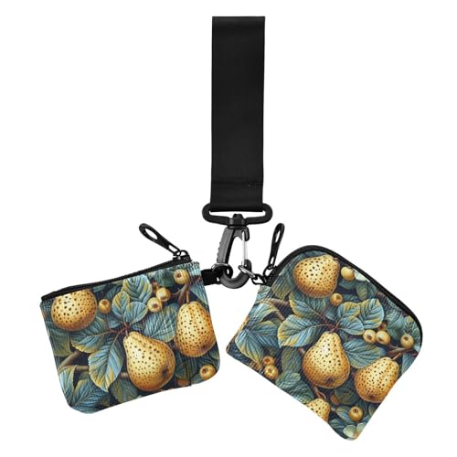 Yummy Pears Pattern Yellow Autumn Damen Dual Wallets Visitenkartenetuis Kleine Tragbare Kreditkartenetui mit Reißverschlussfach für Damen 2 Stück, Yummy Birnen Muster Gelb Herbst, 1 size, Casual Yummy Pears Pattern Yellow Autumn Damen Dual Wallets Visitenkartenetuis Kleine Tragbare Kreditkartenetui mit Reißverschlussfach für Damen 2 Stück, Yummy Birnen Muster Gelb Herbst, 1 size, Casual von EtherSpher