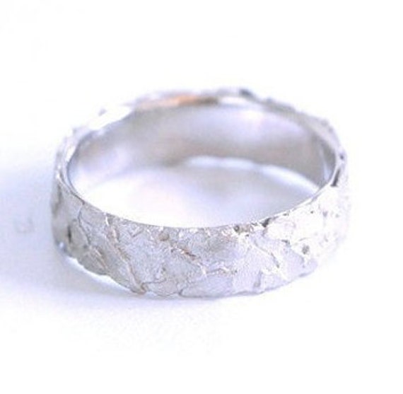 Bandring Aus Weissgold-Unisex Design Bandring Aus Weissgold-Unisex Design von EthicaljewelryEB