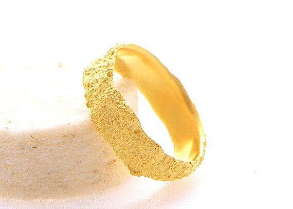 Bandring in Gold - Verlobungsring Einzigartiger Ring 750Er Recycelt-Maritim Inspiration Juwel Aus Meiner Werkstatt Bandring in Gold - Verlobungsring Einzigartiger Ring 750Er Recycelt-Maritim Inspiration Juwel Aus Meiner Werkstatt von EthicaljewelryEB