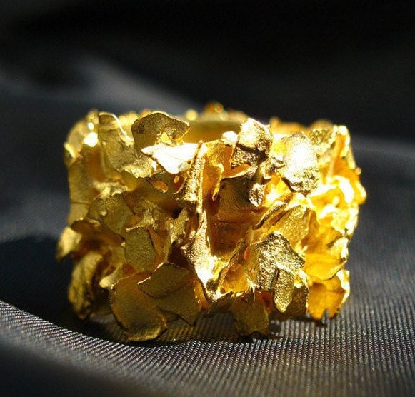 Ring in Zertifiert Fairmined Silber Fein Vergoldet von EthicaljewelryEB