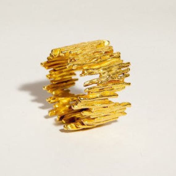 Ring in Zertifiert Fairmined Silber Feinvergoldet Ring in Zertifiert Fairmined Silber Feinvergoldet von EthicaljewelryEB