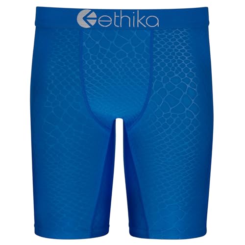 Ethika Herren-Boxershorts, Python-Prägung, Blau, Python-Prägung, X-Large Ethika Herren-Boxershorts, Python-Prägung, Blau, Python-Prägung, X-Large von Ethika