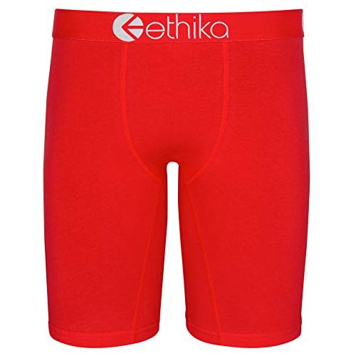 Ethika Herren Boxershorts mit Stapeln | Red Machine Red (Sortiert, klein) von Ethika
