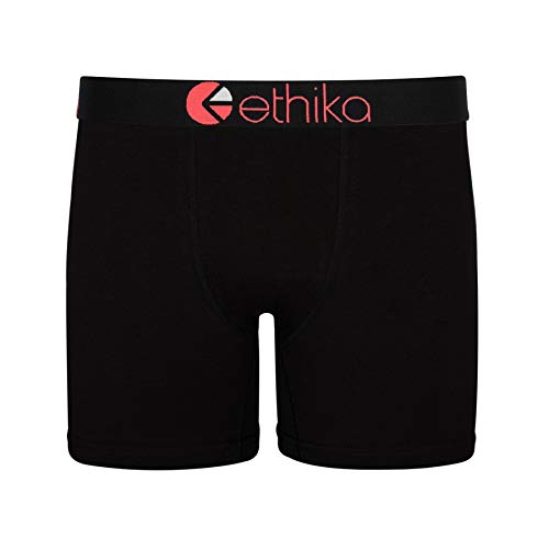 Ethika Herren Mid Boxershorts | Schwarzes Siegel (sortiert, groß) von Ethika