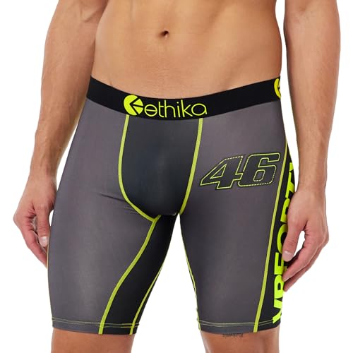 Ethika Herren Underwear VR Forty SIX Gray/Yellow M Boxershorts, Amarillo/Gris, Estándar von Ethika