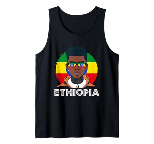 Herren Äthiopien, äthiopische Flagge, Äthiopien Junge, afrikanischer Junge, Tank Top von Ethiopia Flag Gifts for Ethiopian Teens & Boys