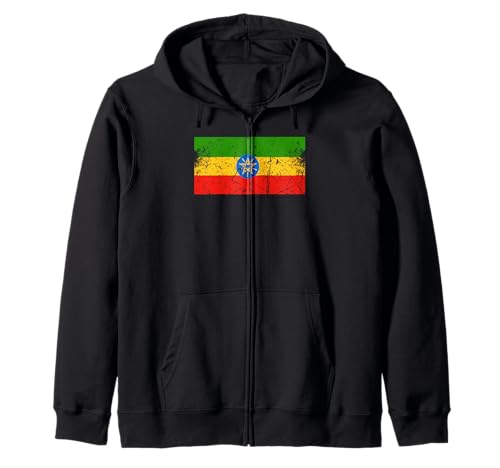 Äthiopien Flagge Grafik für Männer Frauen Kinder Kapuzenjacke von Ethiopia Flag Graphic Store