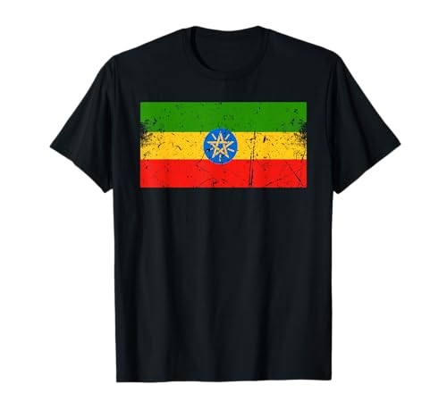 Äthiopien Flagge Grafik für Männer Frauen Kinder T-Shirt von Ethiopia Flag Graphic Store
