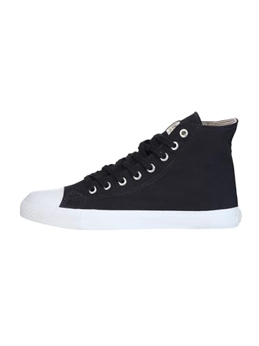 Ethletic Unisex 'Fair Trainer White Cap High Cut' Sneaker, Black Navy Just White, 44 EU von Ethletic