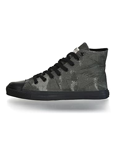 Ethletic Unisex 'Fair Trainer Black Cap High Cut' Sneaker, Dove Camo Olive Jet Black, 37 EU von Ethletic