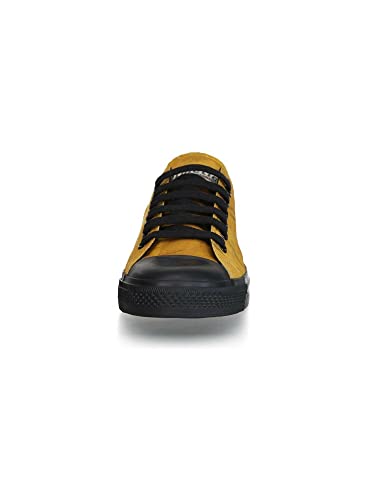 Ethletic Unisex 'Fair Trainer Black Cap Low Cut' Sneaker, Dove Camo Mustard Jet Black, 36 EU von Ethletic