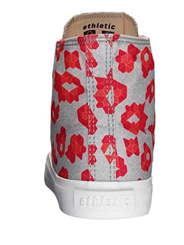 Ethletic Unisex Fair Trainer White Cap Hi Cut Sneaker, Honey Tiles Coral Just White, 42 EU von Ethletic