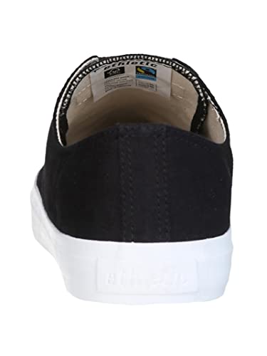 Ethletic Unisex Fair Trainer White Cap Lo Cut Collection 18 Sneaker, Jet Black Just White, 38 EU von Ethletic