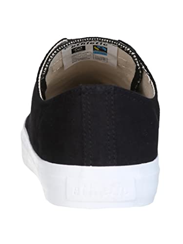 Ethletic Unisex Fair Trainer Cap Lo Cut Collection 18 Sneaker, Jet Black | Just White, 40 EU von Ethletic