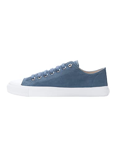 Ethletic Unisex 'Fair Trainer White Cap Low Cut' Sneaker, Workers Blue Just White, 47 EU von Ethletic