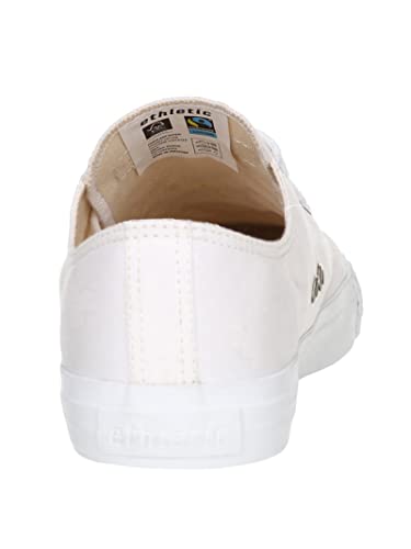 Ethletic Unisex 'Fair Trainer White Cap Low Cut' Sneaker, Just White Just White, 45 EU von Ethletic