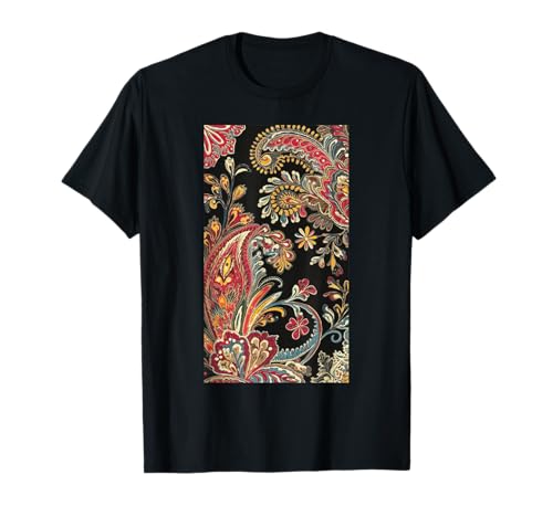 Paisley Bloom Bohemian Paisley Vintage Bunt T-Shirt Paisley Bloom Bohemian Paisley Vintage Bunt T-Shirt von Ethnic Artistic Summer Festival Nature-inspired