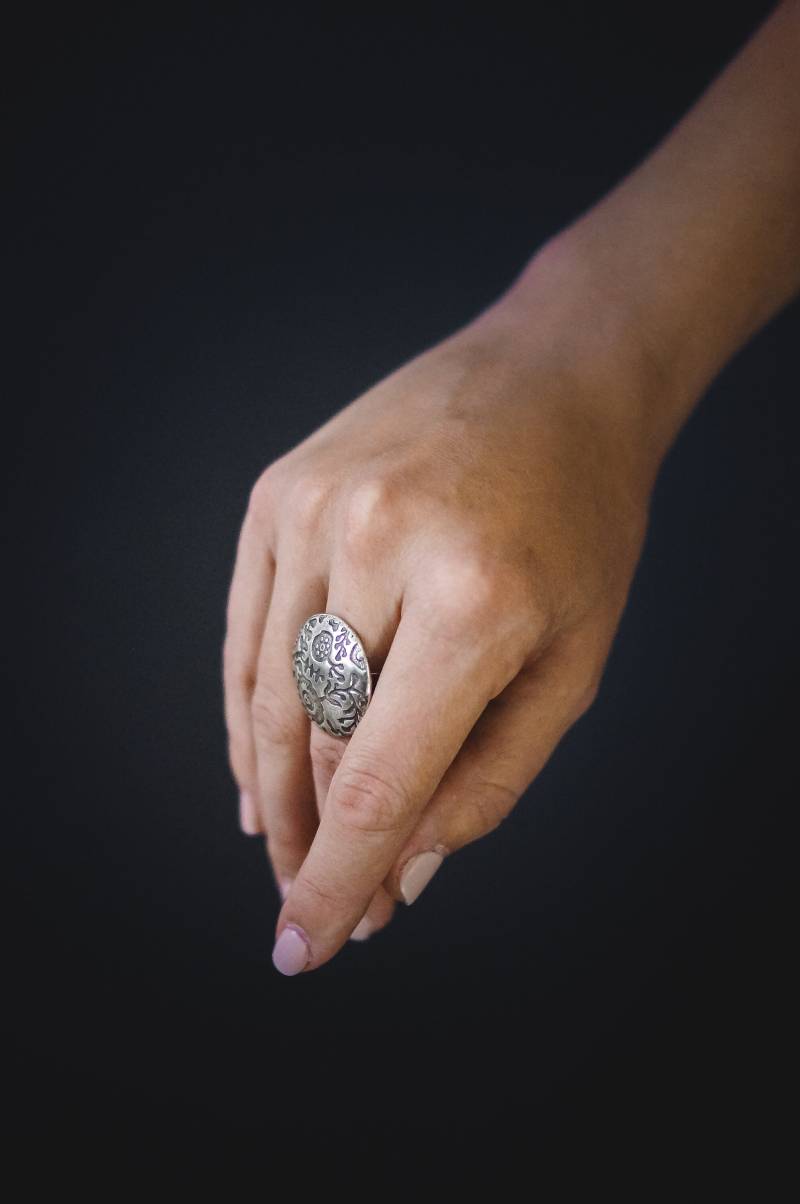 Lady Femme Siegelring Frauenring Boho-Ring Damenschmuck Zierring Verstellbar Ring Für-Sie Schmuck Geschenk von EthnicStories