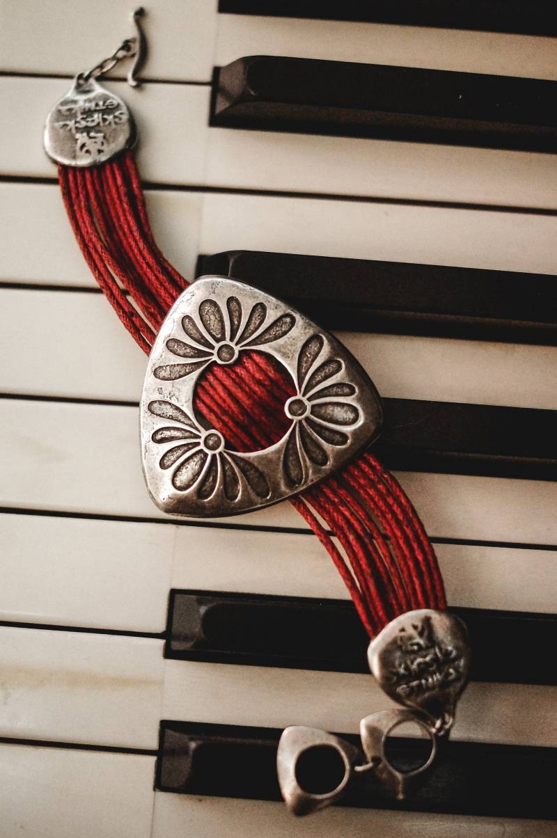 Rotes Femme Armband Boho Damen Zarte Schmuck Link Bester Freund Statement Geschenk Für Sie von EthnicStories