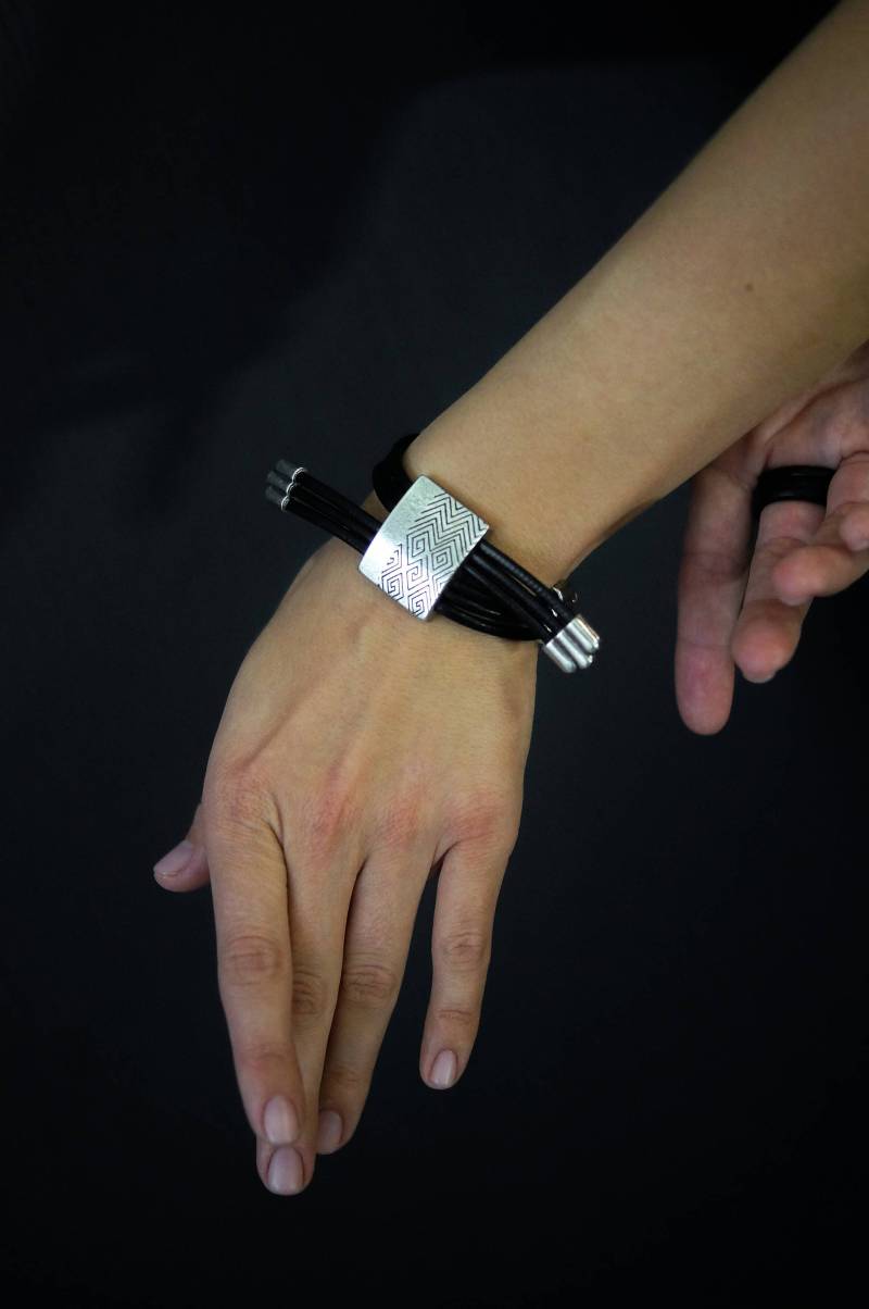 Symbol Des Lebens Boho Lederarmband Männer Chic Armband Damen Unisex Lederschmuck Verstellbares Armband-For-Men For-Women von EthnicStories