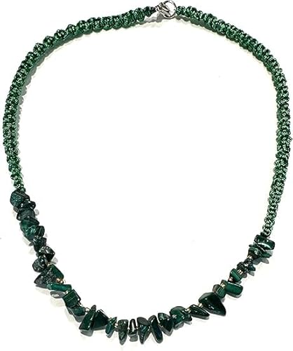 ETHNOS BARCELONA Halskette mit Malachit und Makramee, Länge: 40 cm. ETHNOS BARCELONA Halskette mit Malachit und Makramee, Länge: 40 cm. von Ethnos Barcelona