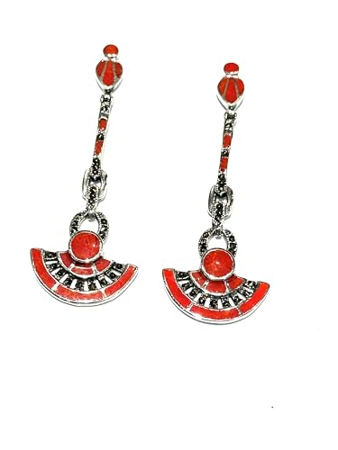 ETHNOS BARCELONA – Lange Silber- und Korallenohrringe. Länge: 6 cm. ETHNOS BARCELONA – Lange Silber- und Korallenohrringe. Länge: 6 cm. von Ethnos Barcelona