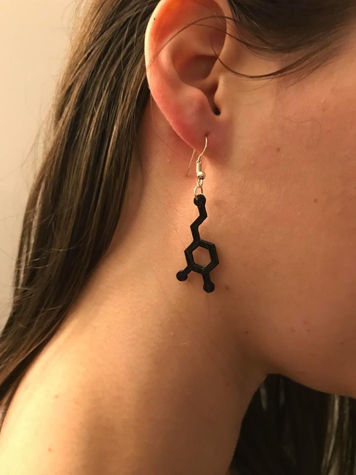 Dopamin - Und/Oder Serotonin-Ohrringe Dopamin - Und/Oder Serotonin-Ohrringe von EtiLou3D