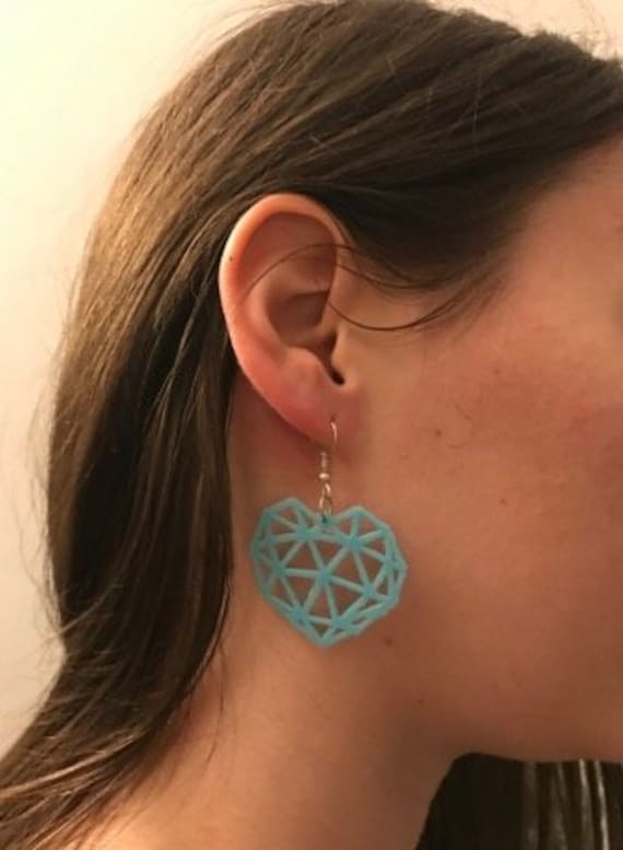 Herz-Ohrringe Herz-Ohrringe von EtiLou3D
