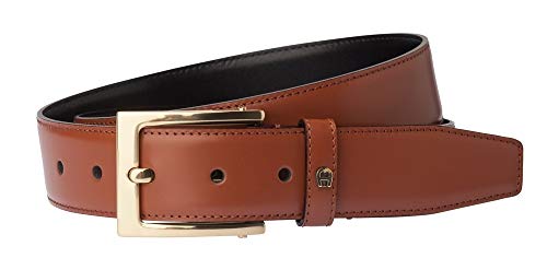 Aigner Gürtel Basic mit S-Schließe gold 126445, cognac 110 cm von Etienne Aigner