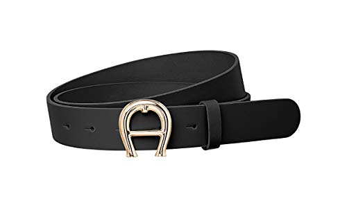 Aigner Logogürtel Gold 125480, Schwarz-85 cm von Etienne Aigner